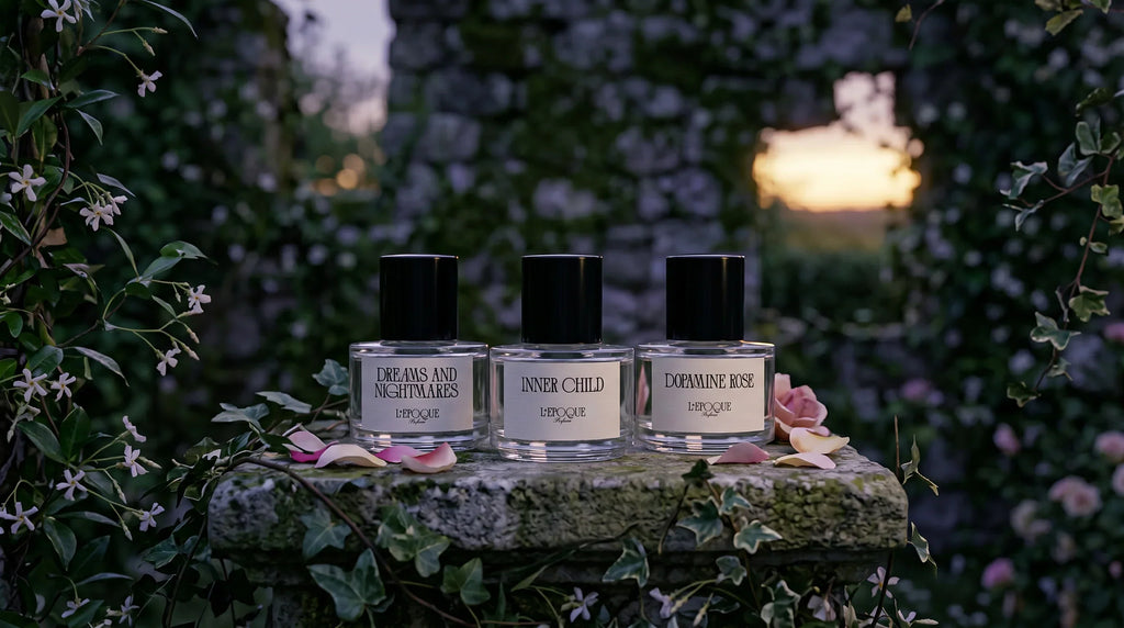Dreams and Nightmares, Inner Child, and Dopamine Rose by L'Epoque Parfums