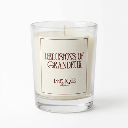 Delusions of Grandeur scented mini candle boozy amber tobacco 2oz 20 hour burn - L'Epoque Parfums