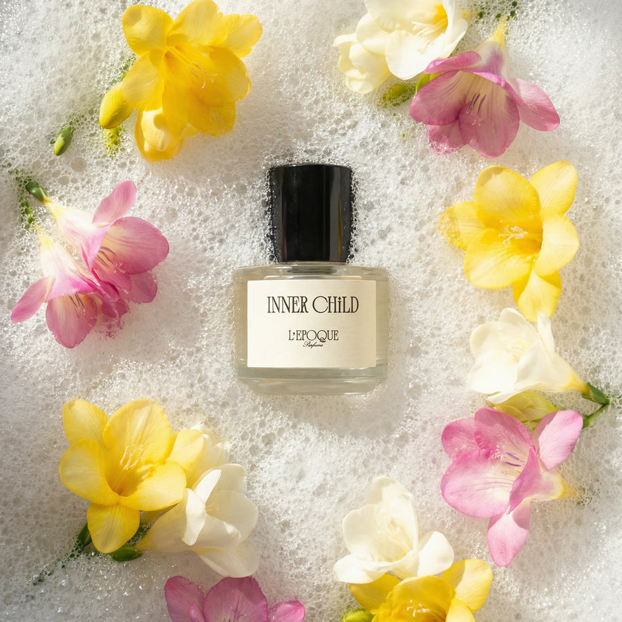 Inner Child fresh floral EDP with linen bergamot freesia and vanilla - L'Epoque Parfums