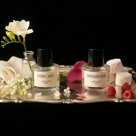 The Rosewater Bath niche perfume bundle - Inner Child and Dopamine Rose by L'Epoque Parfums